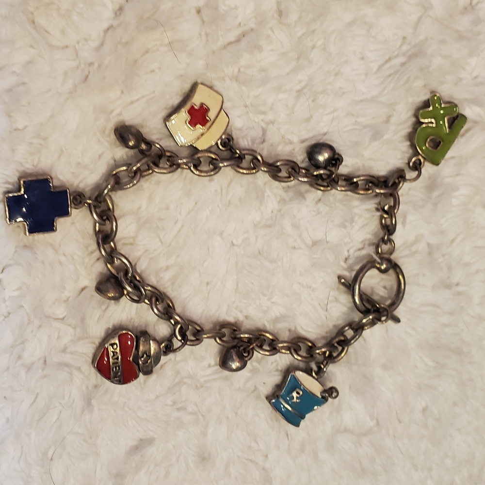 Vintage Nurses Charm Bracelet - Picture 2 of 8